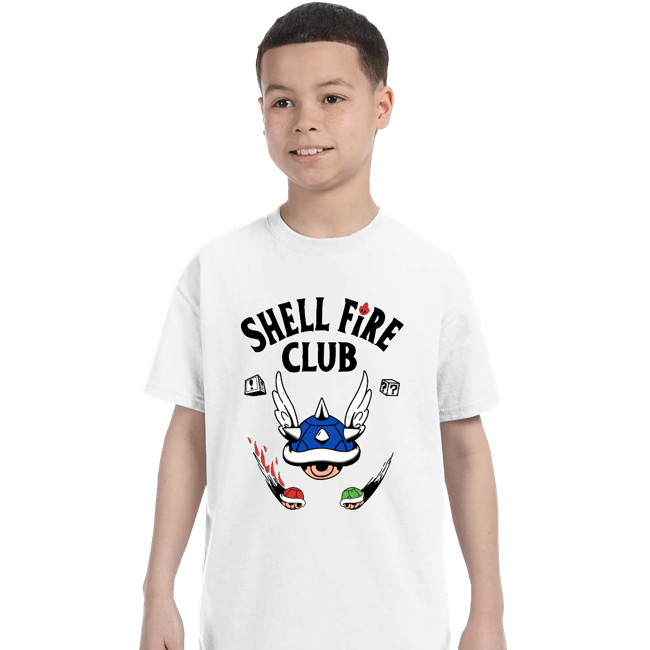 Secret_Shirts T-Shirts, Youth / XS / White Shellfire Club