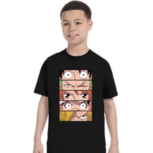 Load image into Gallery viewer, Daily_Deal_Shirts T-Shirts, Youth / XS / Black Straw Hat Eyes
