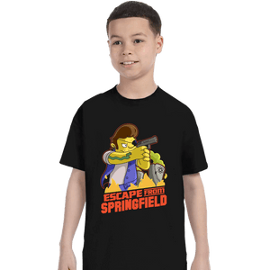 Daily_Deal_Shirts T-Shirts, Youth / XS / Black Escape From Springfield