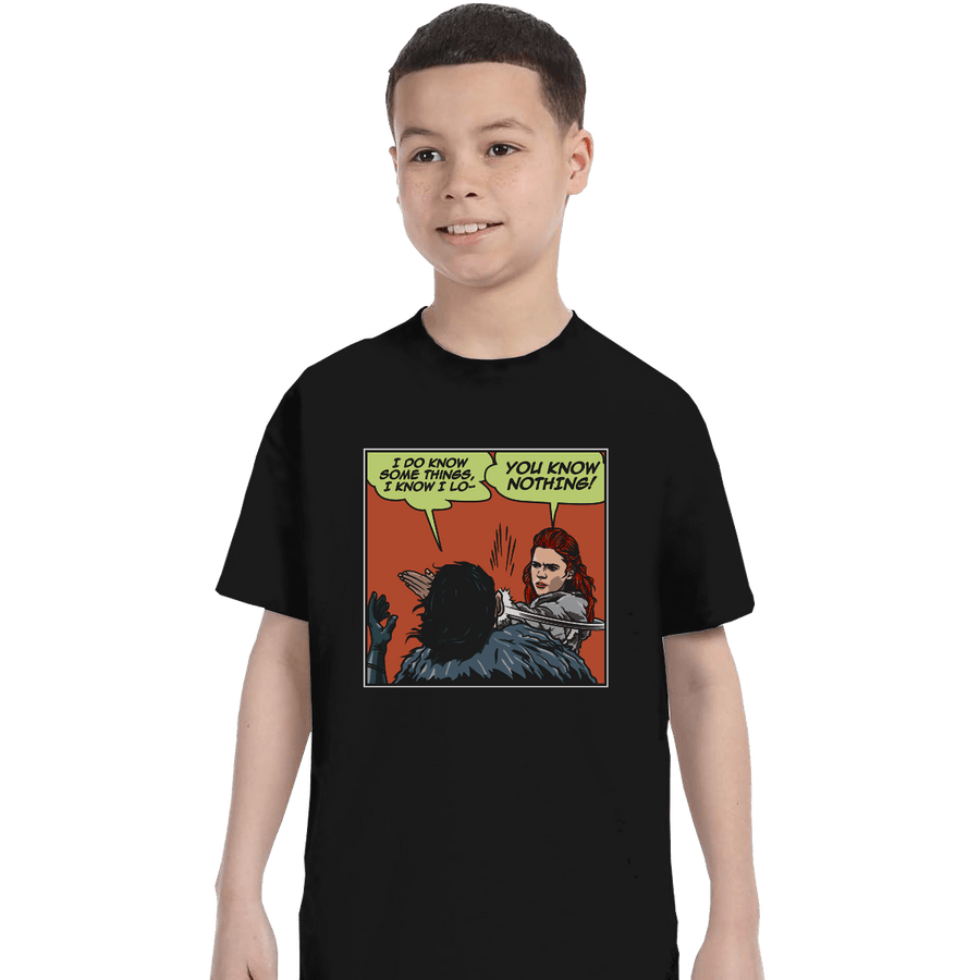 Shirts T-Shirts, Youth / XL / Black I Do Know Some Things