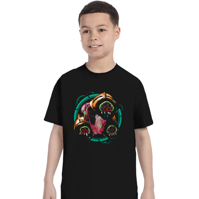 Secret_Shirts T-Shirts, Youth / XS / Black Galactic Bomber