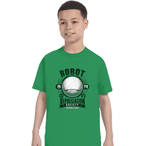 Shirts T-Shirts, Youth / XS / Irish Green Robot Depreciation Society