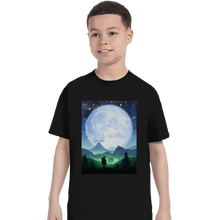 Load image into Gallery viewer, Shirts T-Shirts, Youth / XS / Black Death Mountain Landscape

