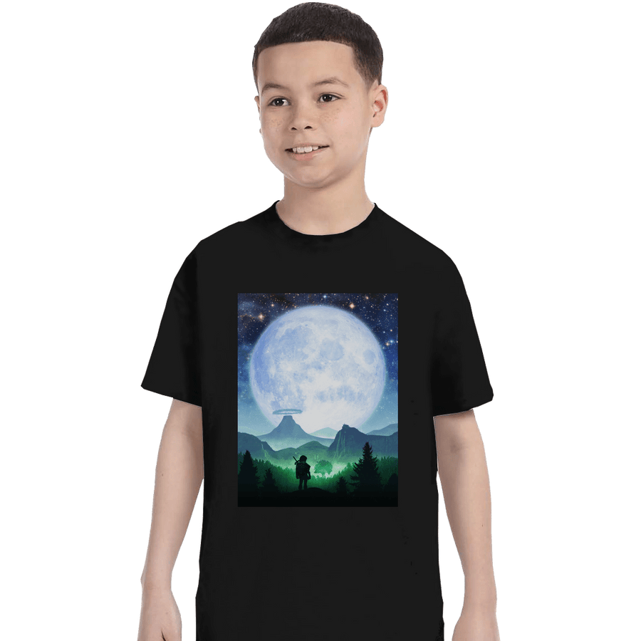 Shirts T-Shirts, Youth / XS / Black Death Mountain Landscape