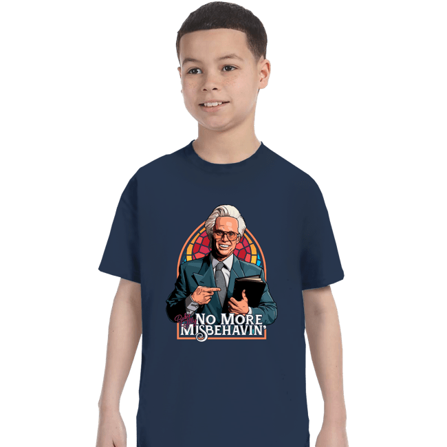 Daily_Deal_Shirts T-Shirts, Youth / XS / Navy No More Misbehavin'