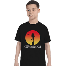 Load image into Gallery viewer, Shirts T-Shirts, Youth / Small / Black The Cornholio Kid
