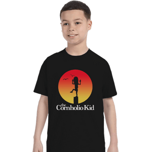 Shirts T-Shirts, Youth / Small / Black The Cornholio Kid