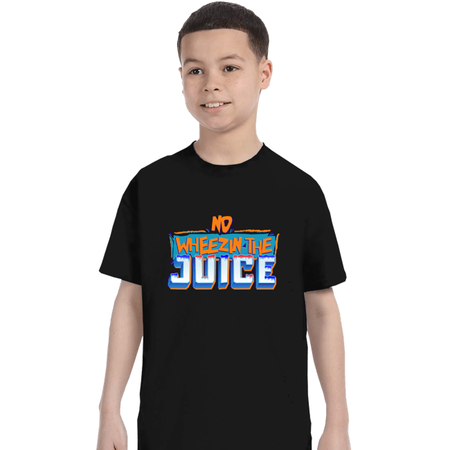 Shirts T-Shirts, Youth / XS / Black No Wheezin The Juice
