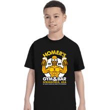 Load image into Gallery viewer, Shirts T-Shirts, Youth / XS / Black Homer&#39;s Gym

