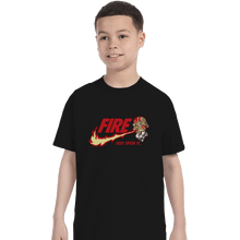 Load image into Gallery viewer, Shirts T-Shirts, Youth / Small / Black Yoga Flame
