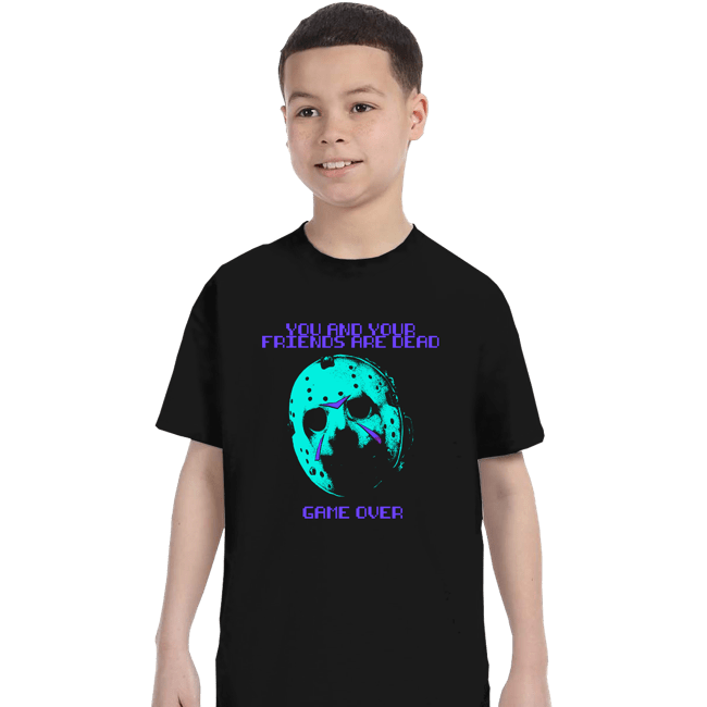 Secret_Shirts T-Shirts, Youth / XS / Black GAME OVER NES