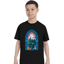 Load image into Gallery viewer, Daily_Deal_Shirts T-Shirts, Youth / XS / Black Stained Glass Castle
