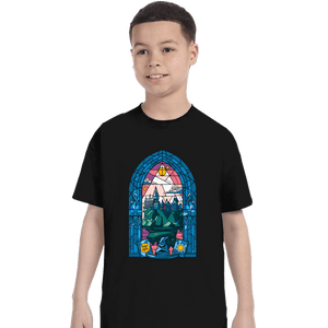 Daily_Deal_Shirts T-Shirts, Youth / XS / Black Stained Glass Castle