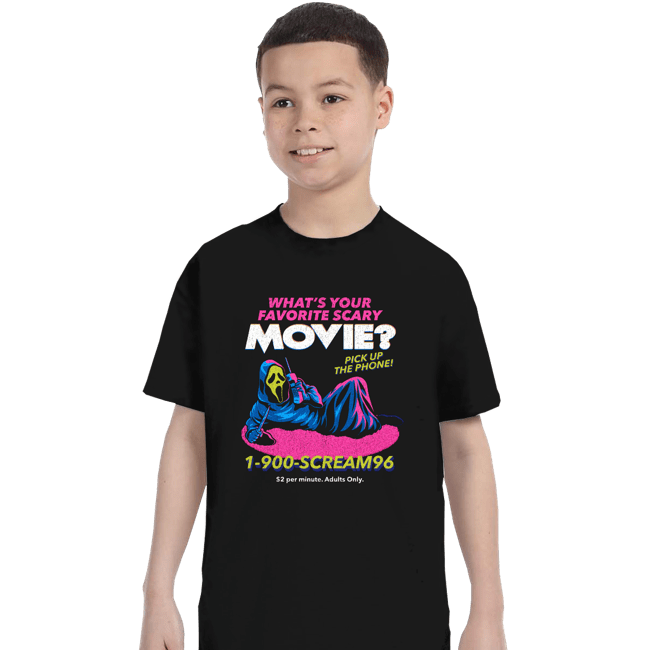 Daily_Deal_Shirts T-Shirts, Youth / XS / Black 1-900-SCREAM96