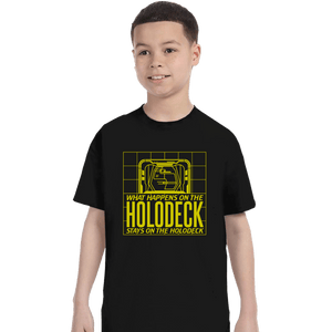 Secret_Shirts T-Shirts, Youth / XS / Black What Happens On The Holodeck