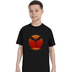 Shirts T-Shirts, Youth / XL / Black Dragon on Sunset