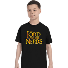 Load image into Gallery viewer, Daily_Deal_Shirts T-Shirts, Youth / XS / Black Lord Of The Nerds
