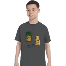 Load image into Gallery viewer, Shirts T-Shirts, Youth / XL / Charcoal Here&#39;s Pineapple
