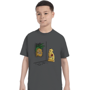 Shirts T-Shirts, Youth / XL / Charcoal Here's Pineapple