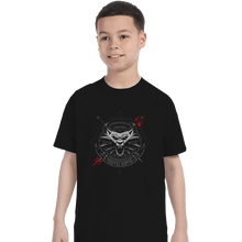 Load image into Gallery viewer, Shirts T-Shirts, Youth / Small / Black White Wolf
