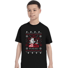 Load image into Gallery viewer, Shirts T-Shirts, Youth / XS / Black Despair Kuma Ugly Christmas Sweater
