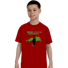 Load image into Gallery viewer, Daily_Deal_Shirts T-Shirts, Youth / XS / Red Christmas Kombat
