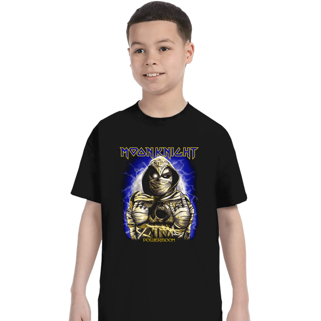 Secret_Shirts T-Shirts, Youth / XS / Black POWER MOON