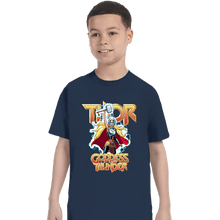 Load image into Gallery viewer, Daily_Deal_Shirts T-Shirts, Youth / XS / Navy Mighty Thor
