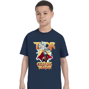 Daily_Deal_Shirts T-Shirts, Youth / XS / Navy Mighty Thor