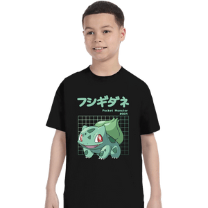 Sold_Out_Shirts T-Shirts, Youth / XS / Black Bulbasaur X-Ray