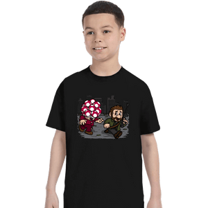 Daily_Deal_Shirts T-Shirts, Youth / XS / Black Evil Mushroom!