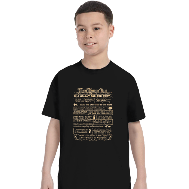 Daily_Deal_Shirts T-Shirts, Youth / XS / Black Once Upon A Time