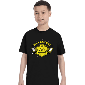 Shirts T-Shirts, Youth / XS / Black I'm A Failure Yellow