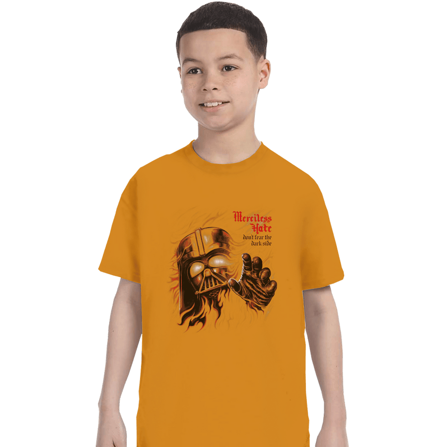 Shirts T-Shirts, Youth / XL / Gold Merciless Hate