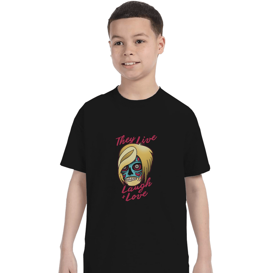 Shirts T-Shirts, Youth / XL / Black They Live Laugh And Love