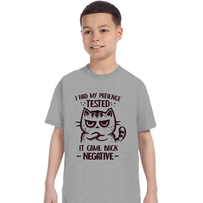 Daily_Deal_Shirts T-Shirts, Youth / XS / Sports Grey Patience Tested