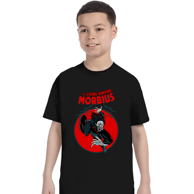 Shirts T-Shirts, Youth / XS / Black The Living Vampire Morbius
