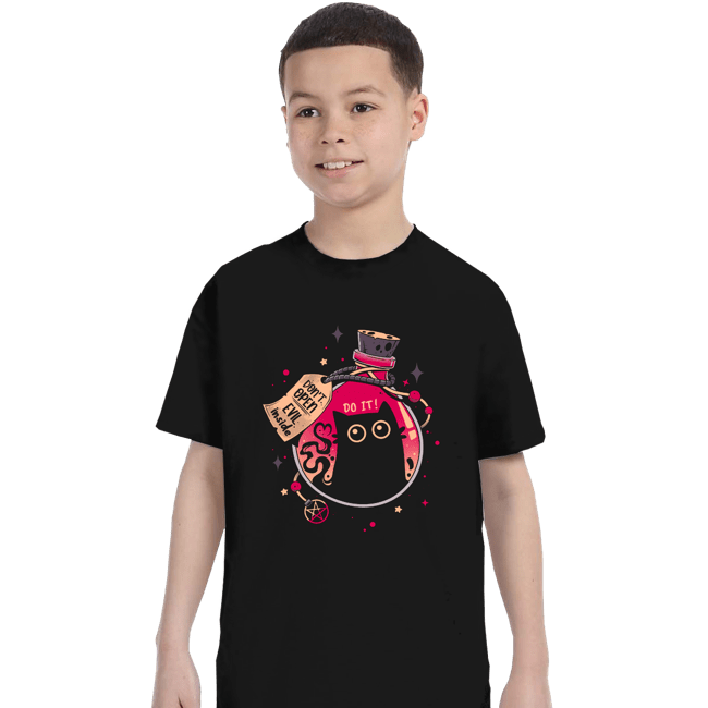 Daily_Deal_Shirts T-Shirts, Youth / XS / Black Bottled Menace