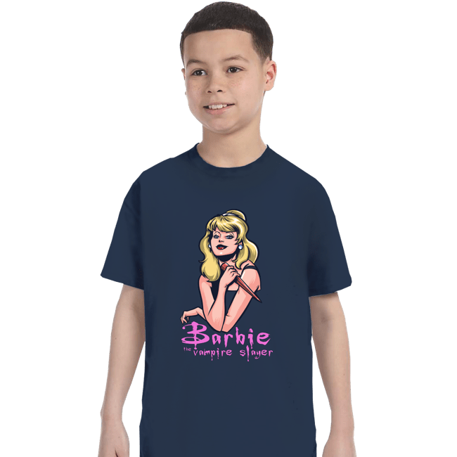 Daily_Deal_Shirts T-Shirts, Youth / XS / Navy Barbie The Vampire Slayer