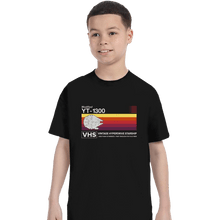 Load image into Gallery viewer, Daily_Deal_Shirts T-Shirts, Youth / XS / Black Vintage Hyperdrive Starship

