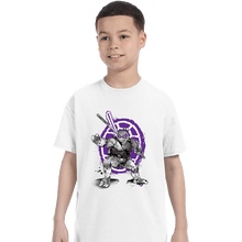 Load image into Gallery viewer, Daily_Deal_Shirts T-Shirts, Youth / XS / White Donatello Sumi-e
