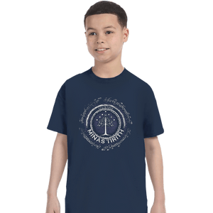 Shirts T-Shirts, Youth / XS / Navy Minas Tirith