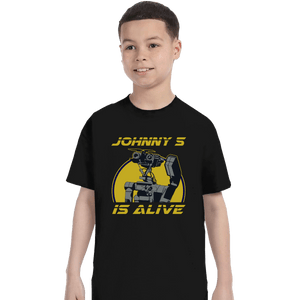 Shirts T-Shirts, Youth / XL / Black Johnny 5 Is Alive