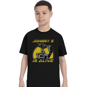 Shirts T-Shirts, Youth / XL / Black Johnny 5 Is Alive