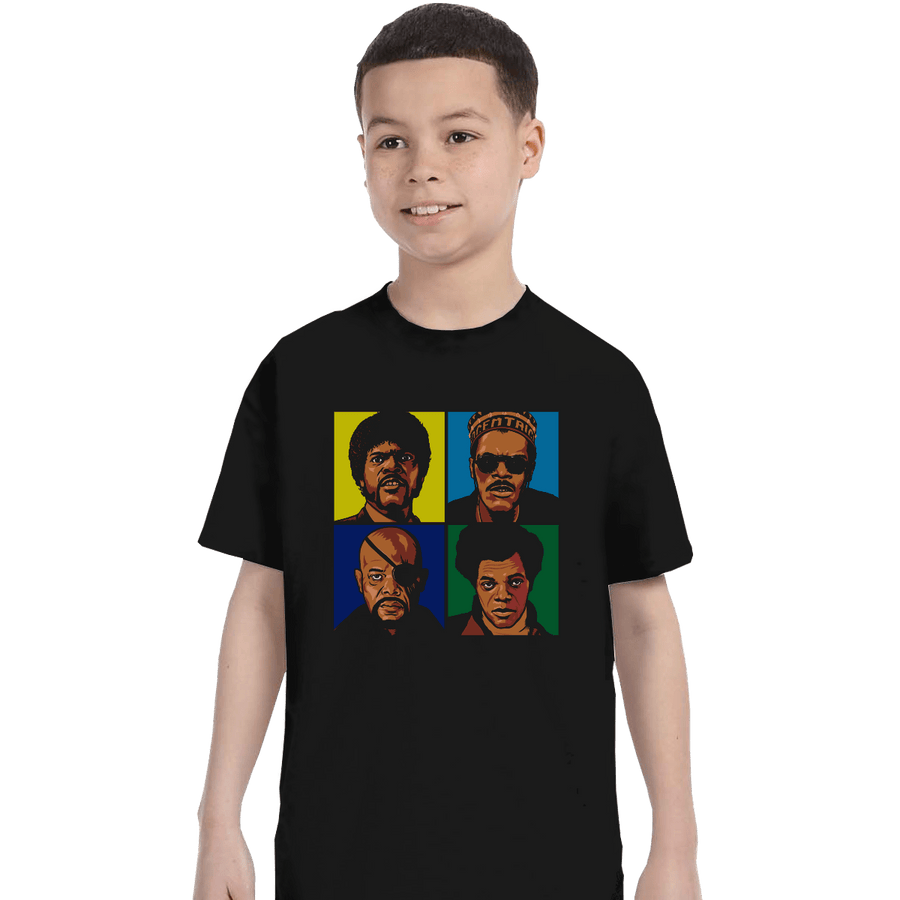 Shirts T-Shirts, Youth / XL / Black Pop Sam Jackson