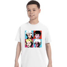Load image into Gallery viewer, Secret_Shirts T-Shirts, Youth / XS / White Warhol Golden Girls
