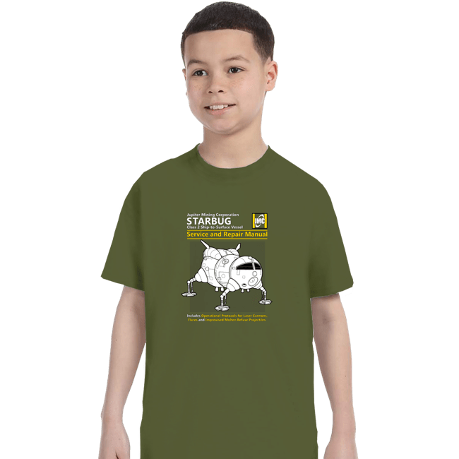Shirts T-Shirts, Youth / XS / Military Green Starbug Repair Manual