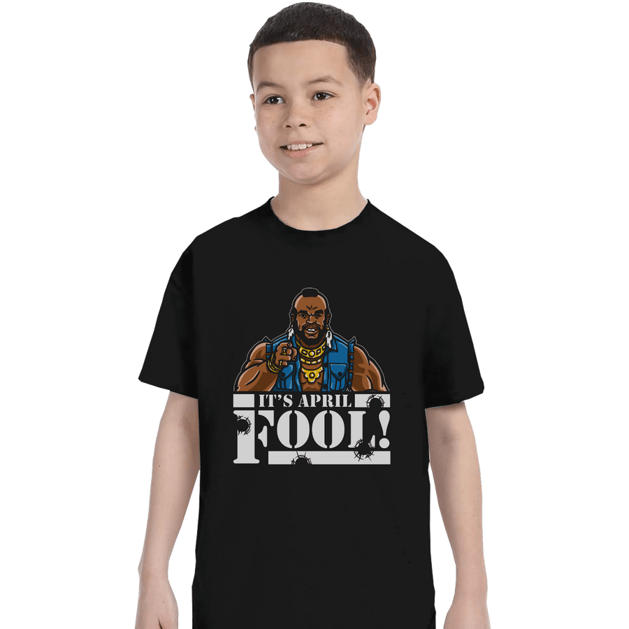Shirts T-Shirts, Youth / XS / Black April Fool