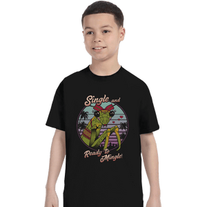 Shirts T-Shirts, Youth / XS / Black Single Mantis
