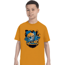 Load image into Gallery viewer, Daily_Deal_Shirts T-Shirts, Youth / XS / Gold Chainsaw Denji
